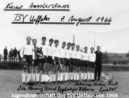 Jugendmannschaft des TSV Ueffeln von 1966